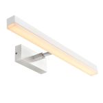 Nordlux Otis 60 Wandleuchte Aluminium Weiß 17W 1650lm - 930 Warmweiß | IP44 Höchste Farbwiedergabe - 3Step Dimmbar