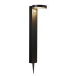 Nordlux Solar Gartenbeleuchtung Rica Rund Rostfreier Stahl Schwarz 4.5W 400lm - 830 Warmweiß | Bewegungs- und Lichtsensor
