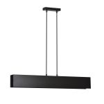 Emibig Pendelleuchte Gentor Stahl Schwarz | Geeignet für 3x E27 - Max 15W