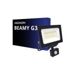 Noxion LED-Scheinwerfer Beamy G3 50W 5500lm 110D - 830 Warmweiß | IP44 - Bewegungs- und Lichtsensor - Symmetrisch