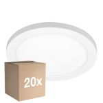 Mehrfachpackung 20x Noxion LED Downlight Ecowhite Weiß 18W 1530lm 110D - 830 840 860 Abstimmbares Weiß | 217mm - Ausschnitt 55-175mm - Dimmbar
