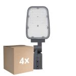 Mehrfachpackung 4x Ledvance LED-Straßenbeleuchtung Area Value Klein SPD Aluminium Grau 30W 3900lm 160x58D - 730 Warmweiß | |  IP66 - Symmetrisch 
