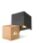 Mehrfachpackung 4x D'Lite LED Wandleuchte Elingen Aluminium Schwarz 4.9W 480lm - 830 Warmweiß | IP65