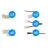 Noxion LED-Streifen Naga - Verbinder Einzelnd Farbe 10mm - Klein 15stck.