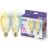 Doppelpack 2x WiZ Smart LED E27 Edison Fadenlampe Gold 7W 640lm | Höchste Farbwiedergabe - Dimmbar - Ersatz Für 50W