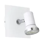 Eglo Wandleuchte Tamara 1 Stahl Weiß Chrom 2.8W 250lm - 830 Warmweiß | IP44 - Inkl. 1x GU10