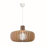 Nordlux Hazo 65 Suspension Luminaire Bois Brun | Convient pour 1x E27