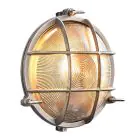 Nordlux Polperro Applique Murale Verre Nickel Satiné | 195mm - IP64 - Convient pour E27
