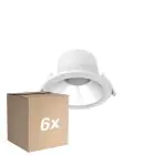 Lot 6x Noxion Downlight LED Apollo V2.0 6-12W 720-1500lm 60D - 830/840 CCT | 145mm - Diamètre 120mm